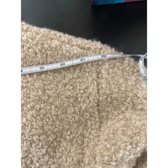 REFORMATION New Alpaca Linen Blend Ambrose Boucle Sweater in Ginger size Large - Picture 15 of 16